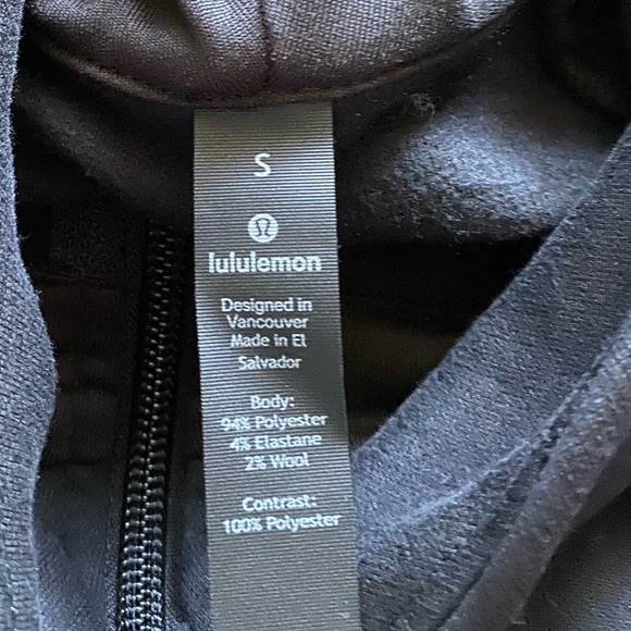 SoulCycle x Lululemon Black Hoodie Jacket Sz Small - Picture 9 of 10